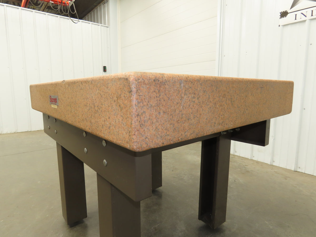 Starrett Crystal Pink Toolroom Granite Surface Inspection Plate 48x36x6" Grade A