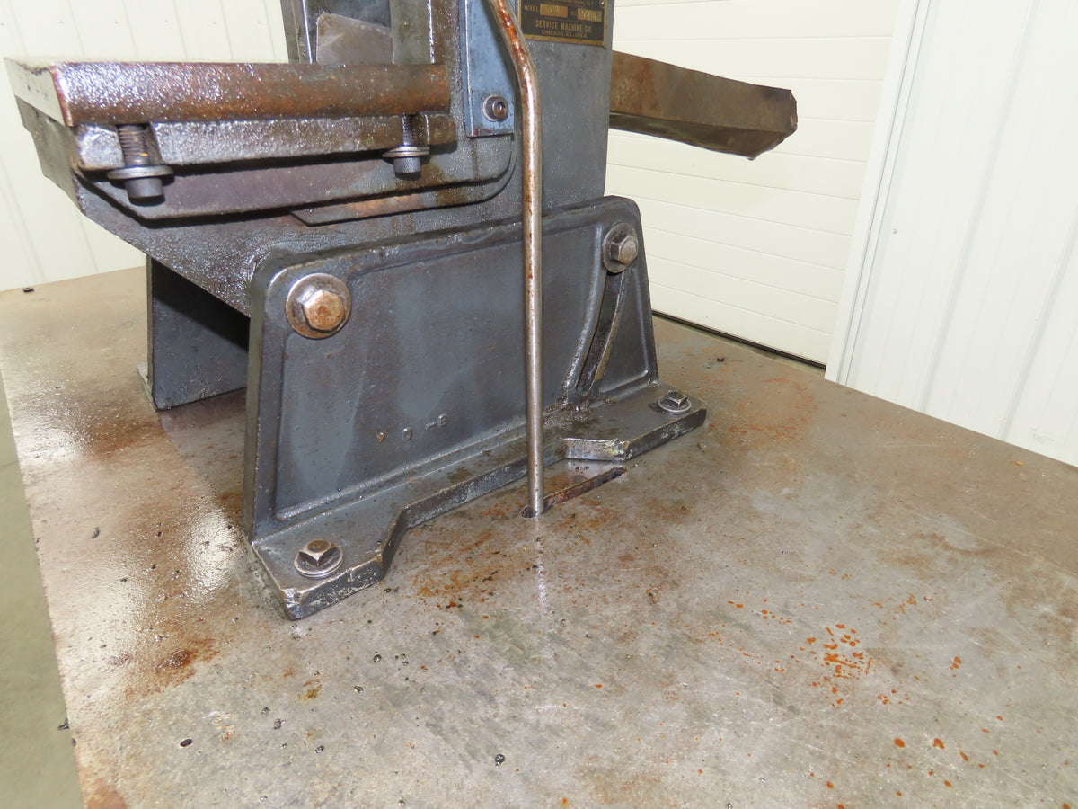 Service Machine 0-A Mechanical OBI Punch Press 5 Ton 1-1/4" Stroke 115V Bench