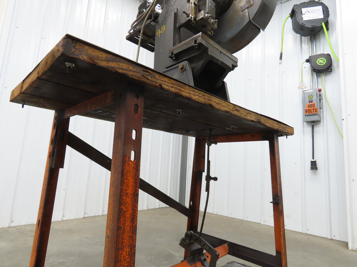 Service Machine 0-A Mechanical OBI Punch Press 5 Ton 1-1/4" Stroke 115V Bench