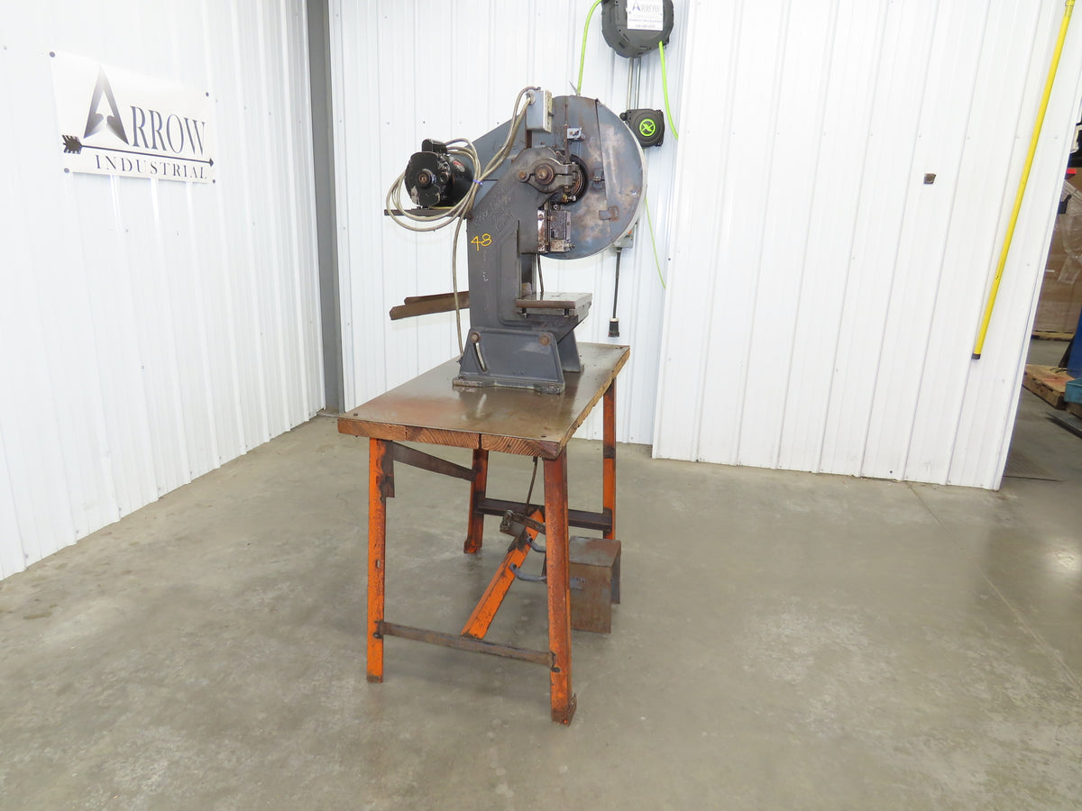Service Machine 0-A Mechanical OBI Punch Press 5 Ton 1-1/4" Stroke 115V Bench