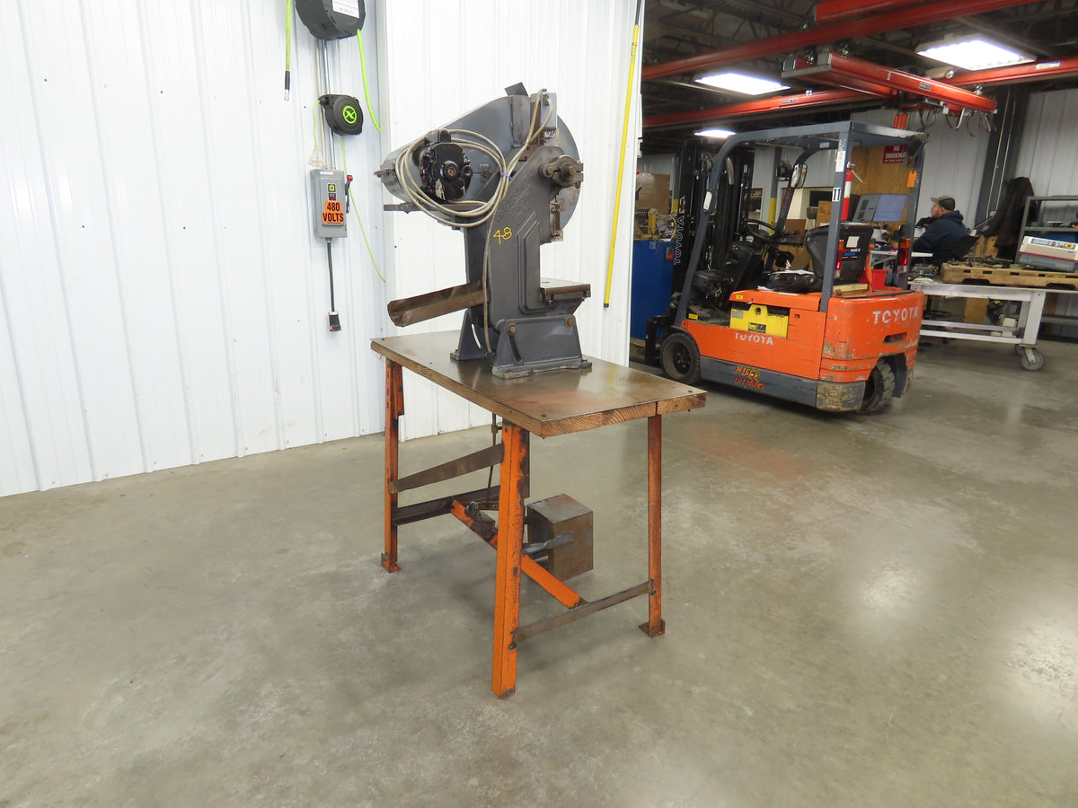 Service Machine 0-A Mechanical OBI Punch Press 5 Ton 1-1/4" Stroke 115V Bench
