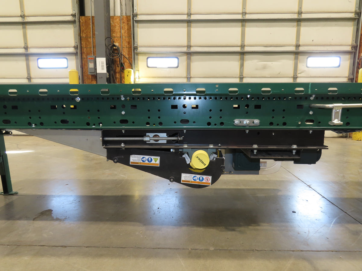 Dematic 9405 25"x 14' Slider Bed Conveyor 18"Belt Center Drive 500FPM High Speed