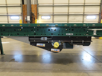 Dematic 9405 25"x 14' Slider Bed Conveyor 18"Belt Center Drive 500FPM High Speed