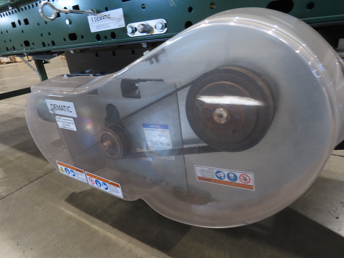 Dematic 9405 25"x 14' Slider Bed Conveyor 18"Belt Center Drive 500FPM High Speed