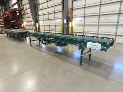Dematic 9405 25"x 14' Slider Bed Conveyor 18"Belt Center Drive 500FPM High Speed