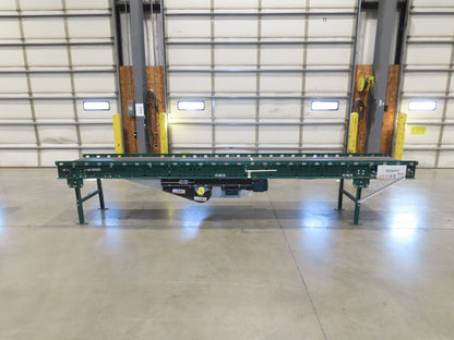 Dematic 9405 25"x 14' Slider Bed Conveyor 18"Belt Center Drive 500FPM High Speed