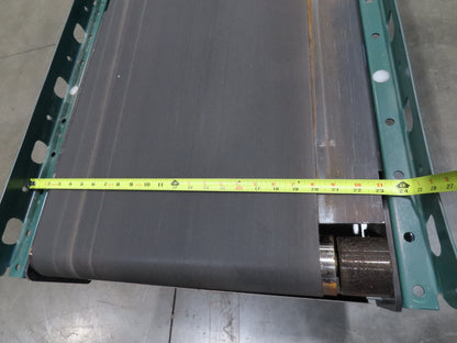 Dematic 9405 25"x 14' Slider Bed Conveyor 18"Belt Center Drive 500FPM High Speed