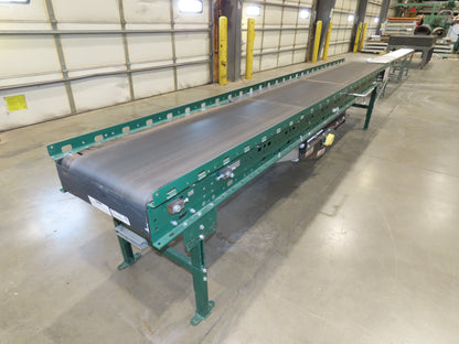 Dematic 9405 25"x 14' Slider Bed Conveyor 18"Belt Center Drive 500FPM High Speed