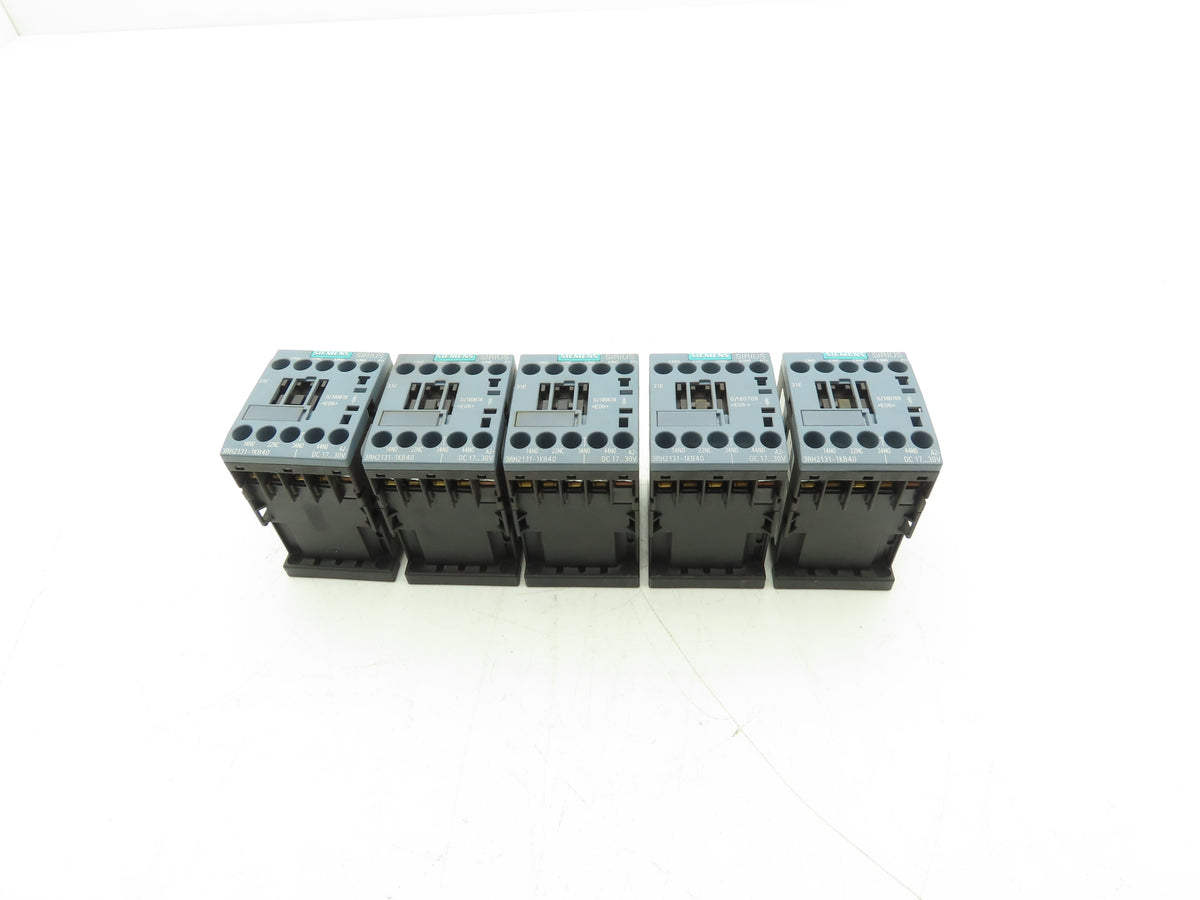 Siemens 3RH2131-1KB40 SIRIUS Contactor Relay 3NO + 1NC 24V DC Coil S00 Lot of 5
