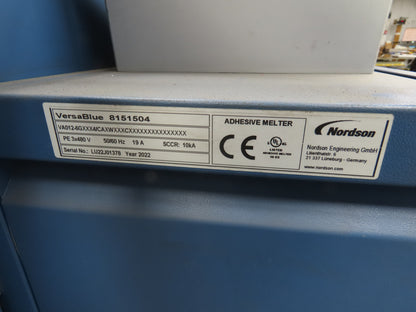 Nordson 8151504 Versa Blue Melter Adhesive Dispensing Hot Melt 480V 2022