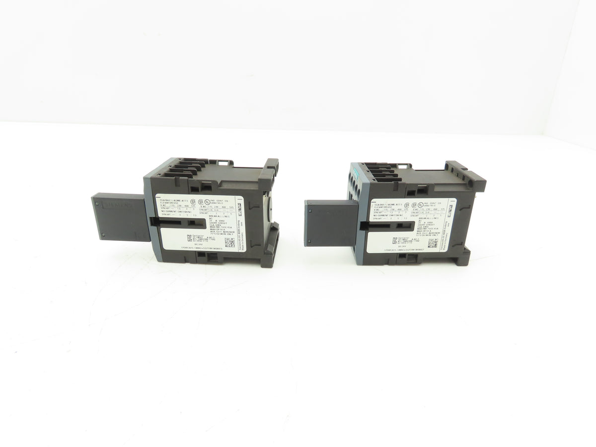 Siemens 3RT2015-1BB42 Contactor 3kW w/3RT2916-1DG00 Surge Suppressor Lot of 2