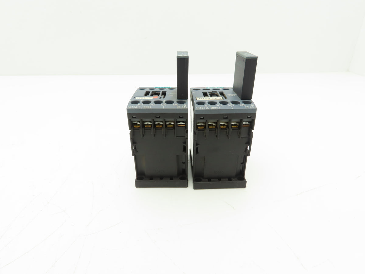 Siemens 3RT2015-1BB42 Contactor 3kW w/3RT2916-1DG00 Surge Suppressor Lot of 2