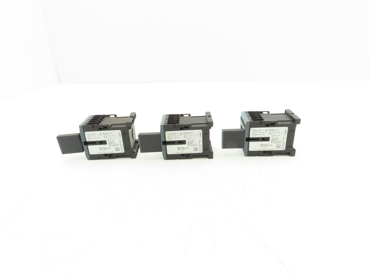 Siemens 3RT2015-1BB42 Contactor 3kW w/3RT2916-1DG00 Surge Suppressor Lot of 3
