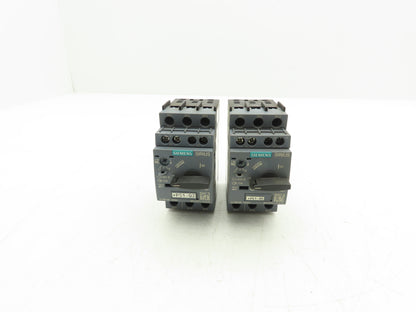 Siemens 3RV2011-1CA15 Motor Starter Protector 1.8-2.5A 1NO+1NC Aux S00 Lot of 2