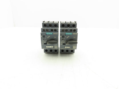 Siemens 3RV2011-1CA15 Motor Starter Protector 1.8-2.5A 1NO+1NC Aux S00 Lot of 2