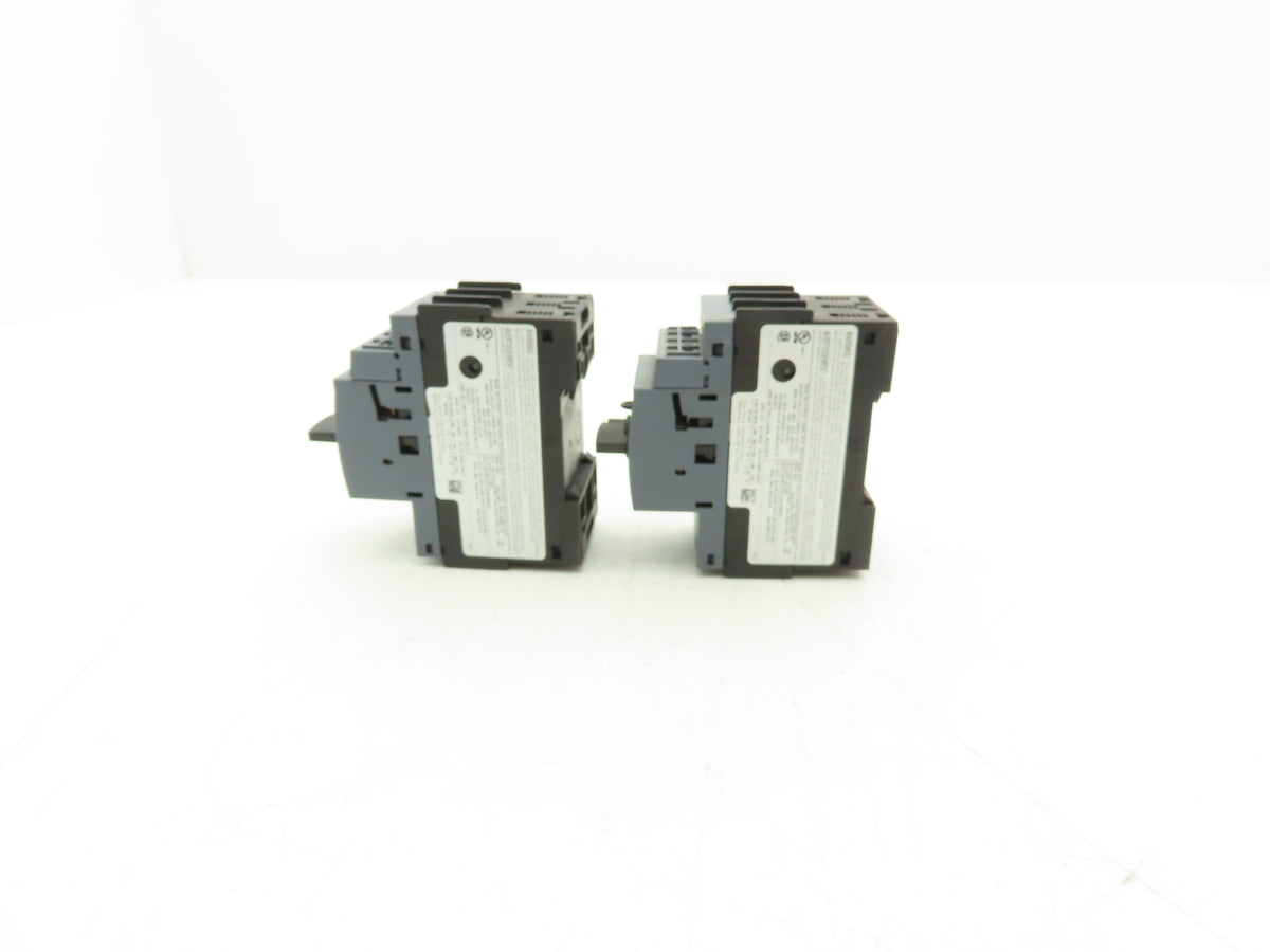 Siemens 3RV2011-1CA15 Motor Starter Protector 1.8-2.5A 1NO+1NC Aux S00 Lot of 2