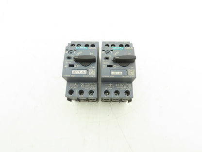 Siemens 3RV2011-1CA15 Motor Starter Protector 1.8-2.5A 1NO+1NC Aux S00 Lot of 2