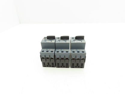 Siemens 3RV2011-1CA15 Motor Starter Protector 1.8-2.5A 1NO+1NC Aux S00 Lot of 3