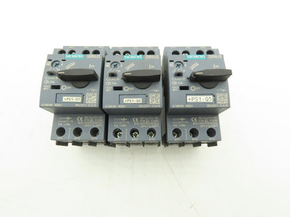 Siemens 3RV2011-1CA15 Motor Starter Protector 1.8-2.5A 1NO+1NC Aux S00 Lot of 3