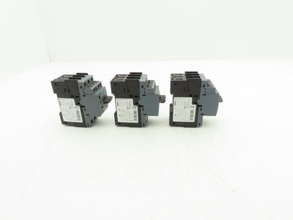 Siemens 3RV2011-1CA15 Motor Starter Protector 1.8-2.5A 1NO+1NC Aux S00 Lot of 3