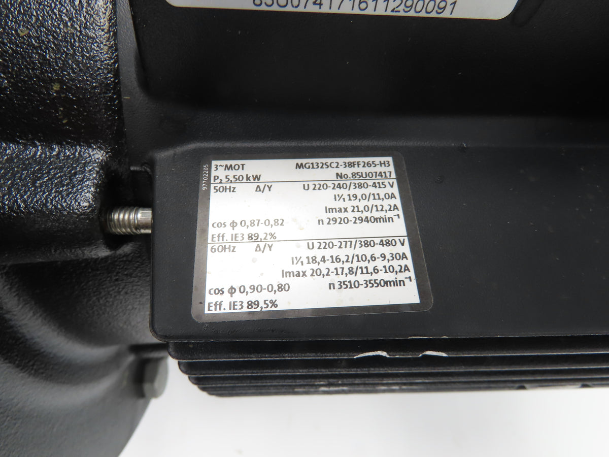Grundfos CR10-07 A-A-A-E-HQQE Centrifugal Inline Pump 5.5kw 480V 3PH READ