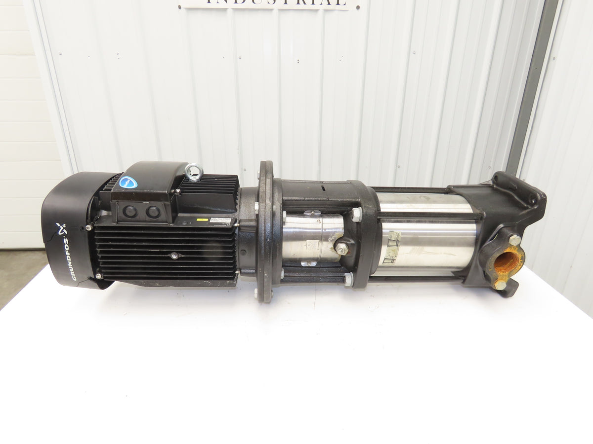 Grundfos CR10-07 A-A-A-E-HQQE Centrifugal Inline Pump 5.5kw 480V 3PH READ