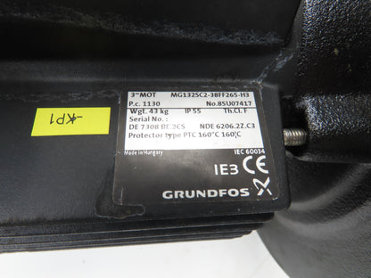 Grundfos CR10-07 A-A-A-E-HQQE Centrifugal Inline Pump 5.5kw 480V 3PH READ