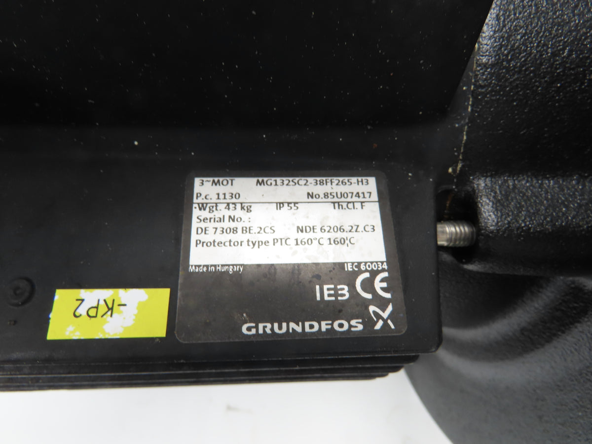 Grundfos CR10-07 A-A-A-E-HQQE Centrifugal Inline Pump 5.5kw 480V 3PH 201 L/min