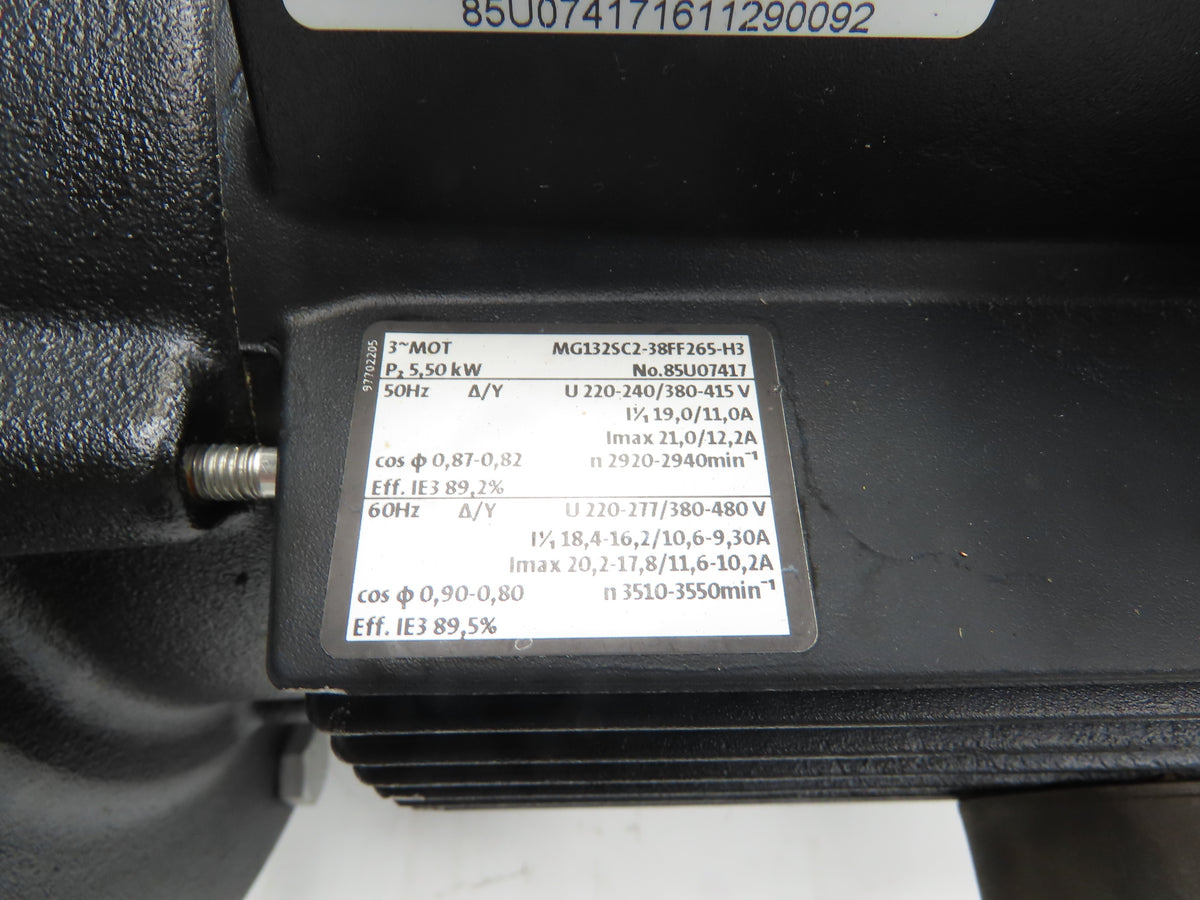 Grundfos CR10-07 A-A-A-E-HQQE Centrifugal Inline Pump 5.5kw 480V 3PH 201 L/min