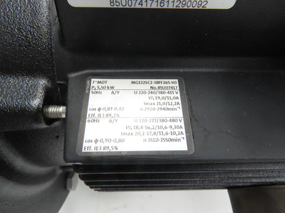 Grundfos CR10-07 A-A-A-E-HQQE Centrifugal Inline Pump 5.5kw 480V 3PH 201 L/min