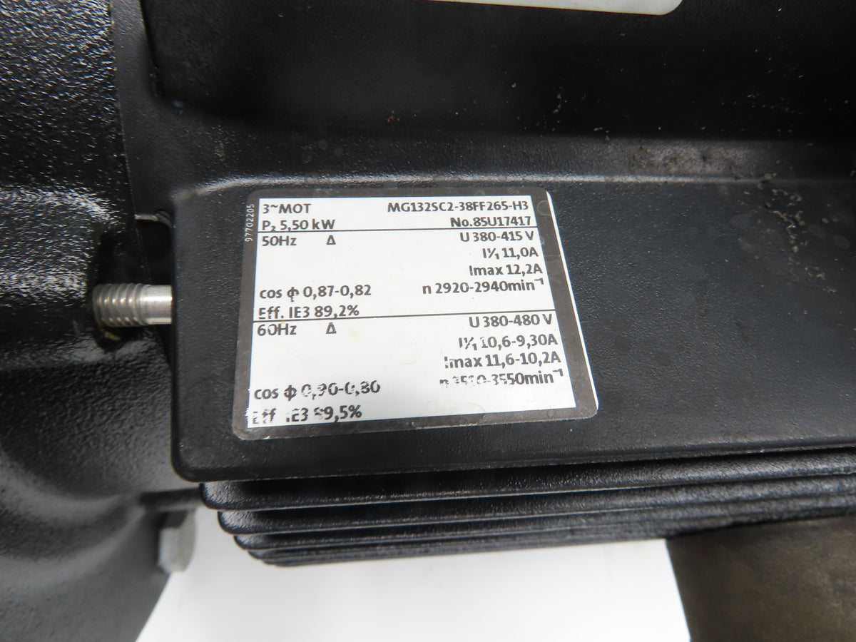 Grundfos CR10-08 A-A-A-E-HQQE Centrifugal Inline Pump 5.5kw 480V 3PH READ