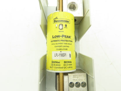 Eaton Bussmann JM60200-1MW16 Class J Power Distribution Fuse Block 200A 600V 1P
