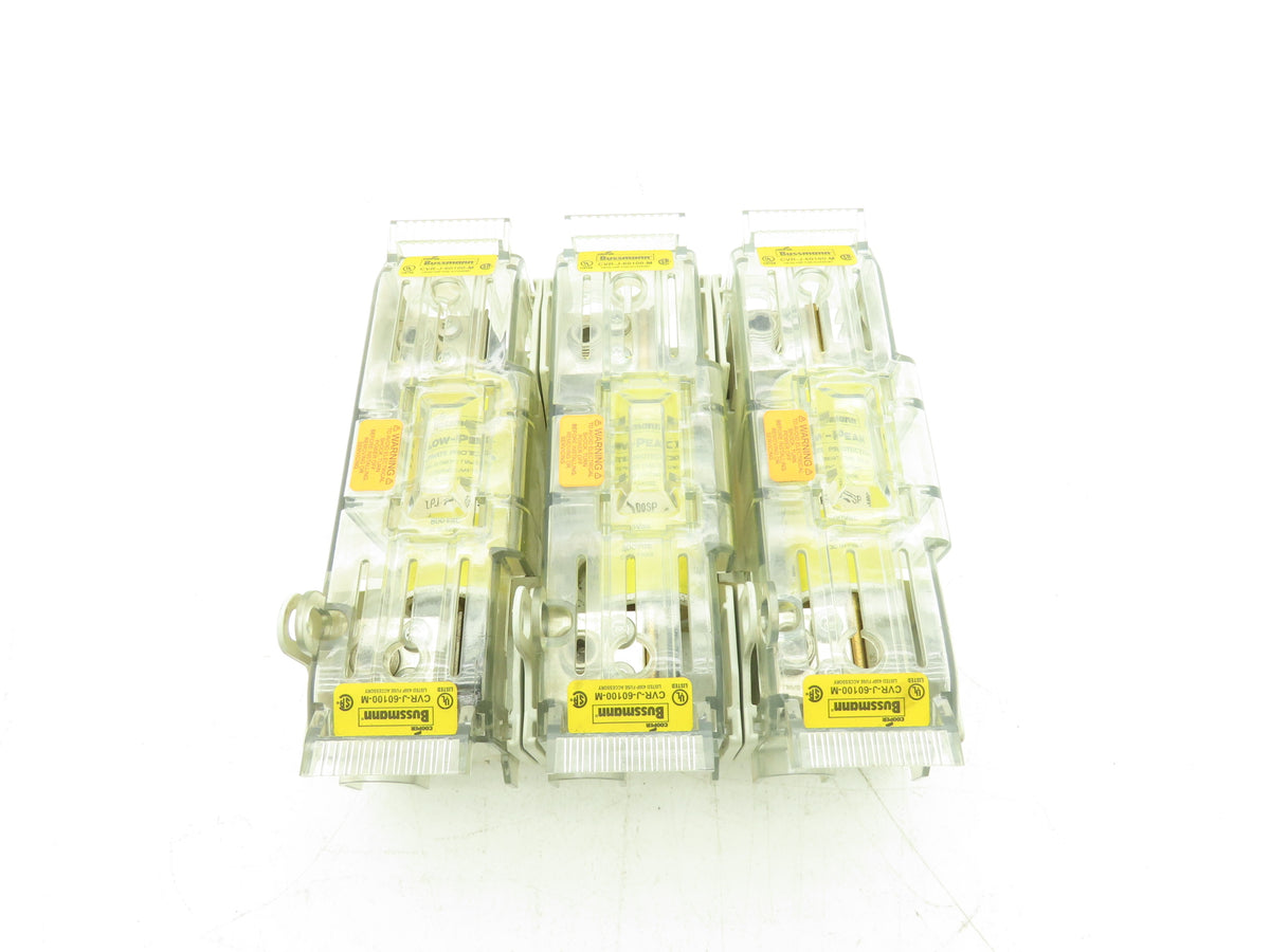 Bussmann JM60100-3CR Class J Fuse Holder 600V 100A 3-Pole Box Lug w/ Cover
