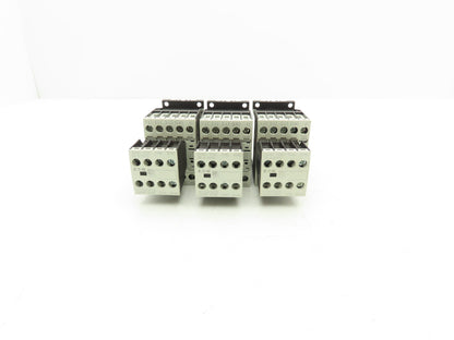 Eaton DILM12-10 24VDC Contactor XTCE012B10TD w/ DILA-XHI13 Aux 1NO+3NC Lot of 3
