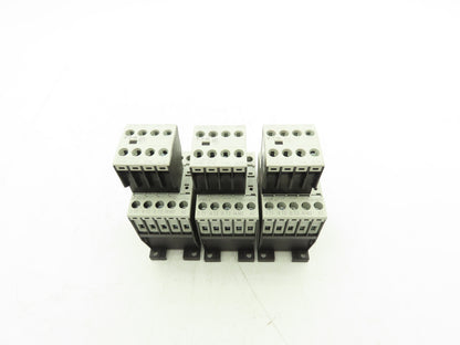 Eaton DILM12-10 24VDC Contactor XTCE012B10TD w/ DILA-XHI13 Aux 1NO+3NC Lot of 3