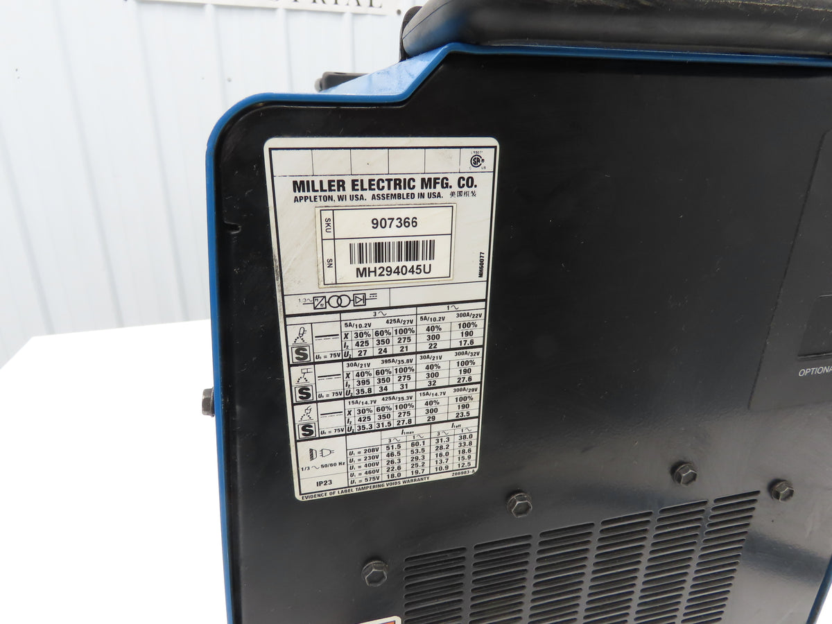 Miller XMT 350 Mpa Multiprocess Welder 350A DC Arc 208-575VAC Power Unit 907366