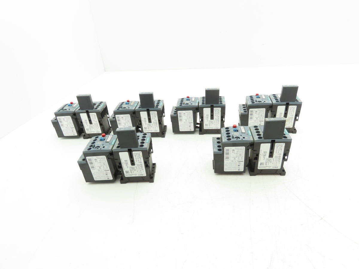 Siemens 3RT2015-1BB42 Contactor 3RU2116-0HB0 24VDC w/Overload 0.55-0.8A Lot of 6
