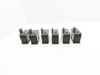Siemens 3RT2015-1BB42 Contactor 3RU2116-0HB0 24VDC w/Overload 0.55-0.8A Lot of 6