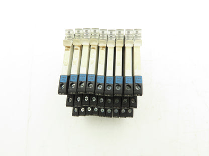 Weidmuller TRS 24VDC 1CO Relay Module SPDT 6A 250VAC DIN w/RSS113024 Lot of 9