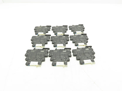 Weidmuller TRS 24VDC 1CO Relay Module SPDT 6A 250VAC DIN w/RSS113024 Lot of 9