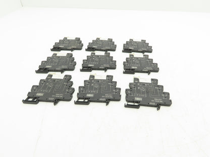 Weidmuller TRS 24VDC 1CO Relay Module SPDT 6A 250VAC DIN w/RSS113024 Lot of 9