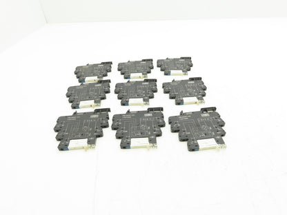 Weidmuller TRS 24VDC 1CO Relay Module SPDT 6A 250VAC DIN w/RSS113024 Lot of 9
