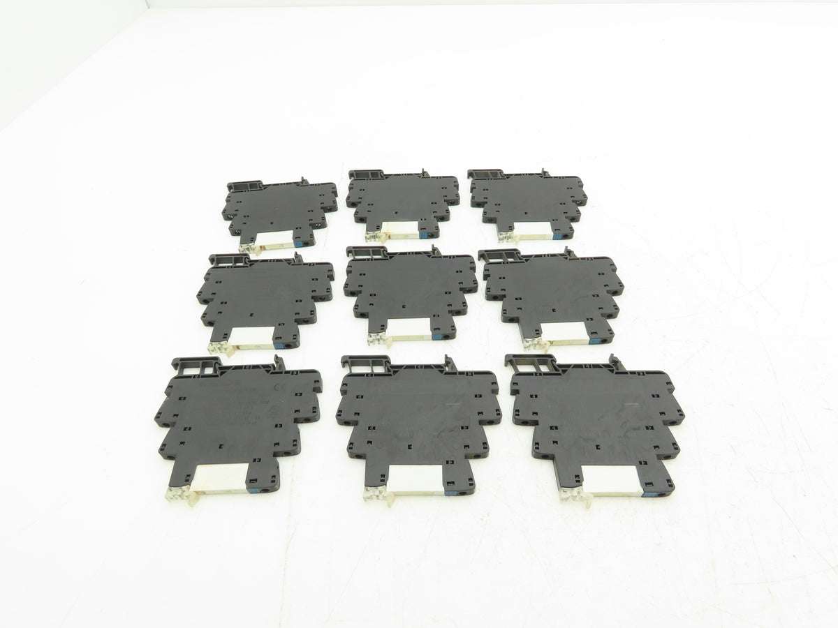 Weidmuller TRS 24VDC 1CO Relay Module SPDT 6A 250VAC DIN w/RSS113024 Lot of 9