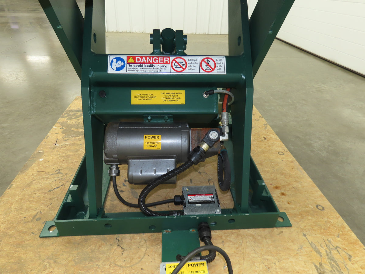 Southworth LS2-24 Hydraulic Lift Table 1700Lb 24" Travel 36"x30" Swivel Top 120V