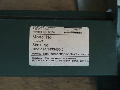 Southworth LS2-24 Hydraulic Lift Table 1700Lb 24" Travel 36"x30" Swivel Top 120V