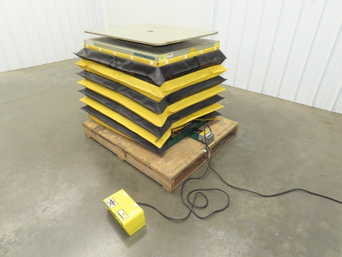 Southworth LS2-24 Hydraulic Lift Table 1700Lb 24" Travel 36"x30" Swivel Top 120V