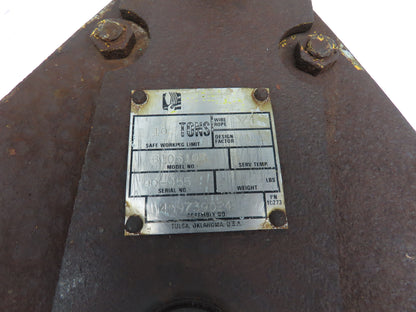 Johnson B10S10R 10 Ton 1-Sheave Snatch Block Wire Rope Lifting Pulley w/Shackle