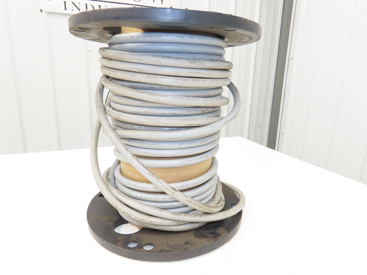 Lutze A1381618 Silflex Multiconductor Cable 600V 16 AWG 25 Conductor 75' Spool