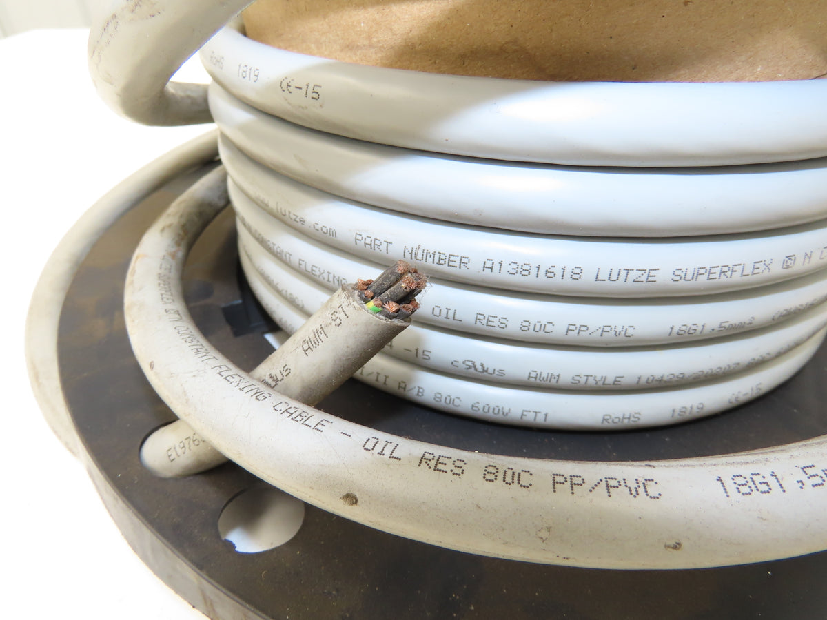 Lutze A1381618 Silflex Multiconductor Cable 600V 16 AWG 25 Conductor 75' Spool