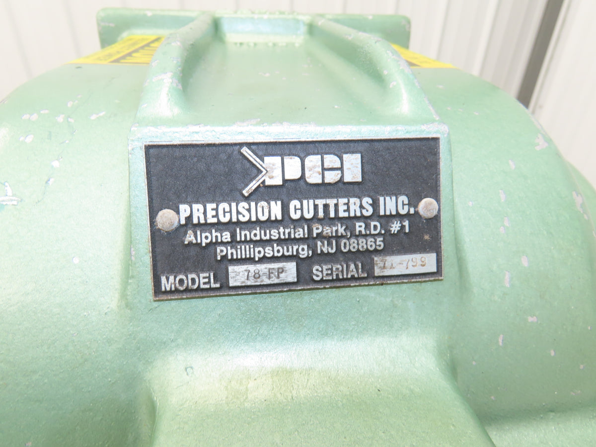 PCI Precision 78-FP Trim Cutter Plastic Granulator 2-Blade Rotor 4x7" Flange